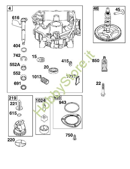 E - COPERTURA CARTER MOTORE/GRUPPO COPPA B&S - 40 €¦ 40R577-0002-H5 brand Stihl